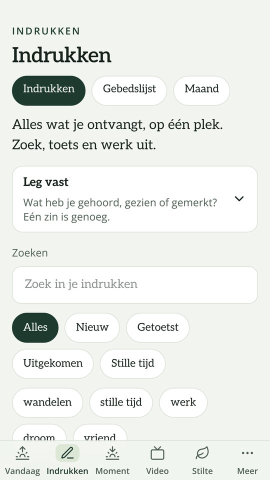 Schermafbeelding van de (F)Luister-app